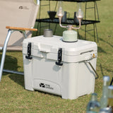 NNEOBA 25L Portable Camping Ice Box Cold Storage Cooler White