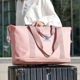 NNEOBA Expandable Hand Carry-On Travel Bag Pink