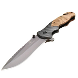 NNEOBA High-Hardness Tactical Folding Knife Brown
