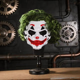 Cyberpunk Clown Mask with Green Hair