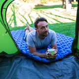 NNEOBA Double Air Mattress Inflatable Sleeping Pad Blue