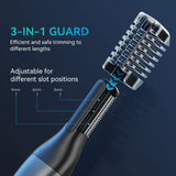 NNEOBA 2-in-1 Dual-Sided Electric Trimmer Shaver Beard Body Razor Black