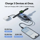 10000mAh Mini Power Bank 22.5W Fast Charging with Magnetic Wireless Charger