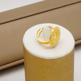 NNEOBA Round Jewelry Set Necklace Bracelet Earrings Ring