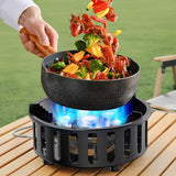 19800W 7-Core Portable Camping Gas Stove – Windproof Outdoor Burner with Electronic Ignition