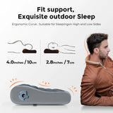 NNEOBA Ergonomic Inflatable Camping Air Pillow Grey