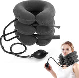 NNEOBA Inflatable Cervical Neck Traction Device Pain Relief Posture Alignment Grey