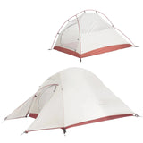 NNEOBA Ultralight 2-Person Backpacking Tent 20D Nylon Waterproof White