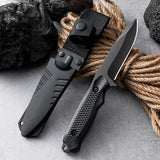 NNEOBA Sheath Pocket Knife Black