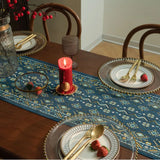 American Retro Woven Floral Table Runner