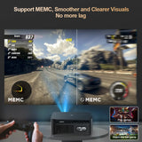 NNEOBA Portable 4K HD Android Projector Black