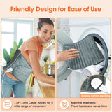Electric Heating Pad for Back & Waist – Adjustable Heating Pad with 6 Heat Levels & 4 Auto-Off Timers