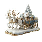Santa Claus & Reindeer Sleigh Desktop Decoration
