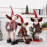 NNEOBA Radiant Reindeer: Large Standing Elk Plush Doll with LED Lights