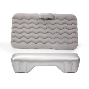 NNEOBA Universal Car Air Inflatable Travel Mattress Back Seat Bed with Pillow Grey
