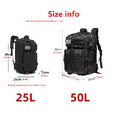 NNEOBA Waterproof Hiking Backpack Outdoor Bag (Black)