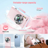 NNEOBA Digital Camera with Autofocus Pink