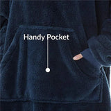 NNEOBA Oversized Fleece Hoodie Blanket for Winter Comfort