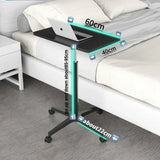 NNEOBA Adjustable Height Movable Laptop Desk with Pulley - Versatile Bedside & Office Table
