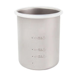 NNEOBA Titanium Steamer Pot Camping Cookware Silver