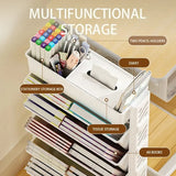 NNEOBA Movable Floor-Mounted Bookshelf with Wheels