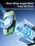 NNEOBA 8000mAh Waist Clip Fan with Digital Display