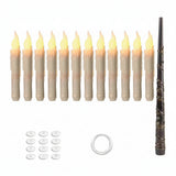 Halloween LED Floating Candles with Magic Wand Remote