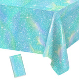 Blue Laser Disposable Tablecloth – 274 × 137CM