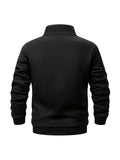 Men's Fleece-Lined Half Zip Pullover Sweatshirt