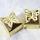 NNEOBA Glossy Gold Butterfly Candy Boxes