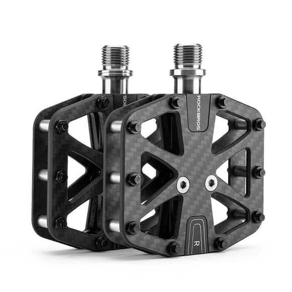 NNEOBA Ultra-Light T700 Carbon Fiber Bicycle Pedals 3-Bearing Black