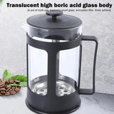 NNEOBA 600ML Stainless Steel Coffee & Tea Brewer with Built in Filter & Handle Black