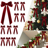 Velvet Ribbon Bow Christmas Ornaments
