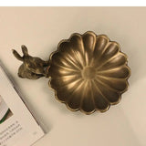 NNEOBA Whimsical Rabbit Brass Ornaments: Artistic Charm for Home Decor"