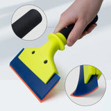 Nylon Handle Window Squeegee with Soft Rubber Blade – Car Windshield & Glass Cleaning Tool