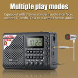 NNEOBA Full Band Portable Radio Receiver Black