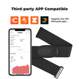 NNEOBA Bluetooth And ANT+ Chest Heart Rate Monitor Strap Black