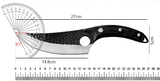 NNEOBA 2pcs Hand-Forged Boning Butcher Knife Set Black