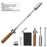 NNEOBA Three-Stage Outdoor Gas Burner Torch Silver