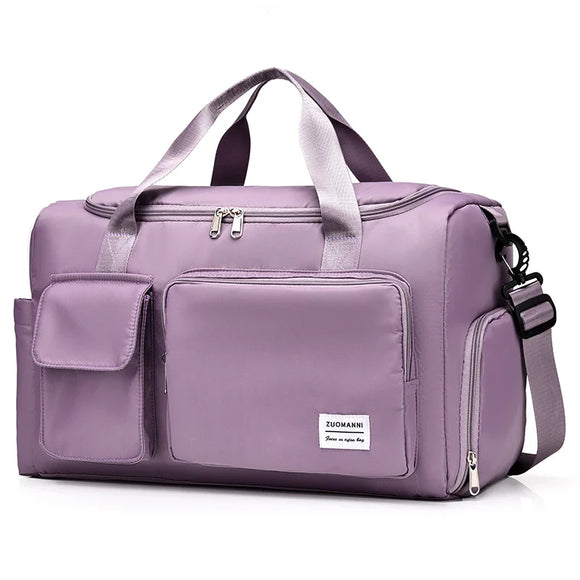 NNEOBA Womens Carry-On Travel Duffel Bag with Shoe Compartment