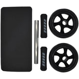 NNEOBA 15cm Double-Wheel Abs Roller Non-Slip Silent Core Black