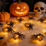 10LED Spider String Warm Lights Halloween Decor