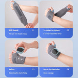 NNEOBA Electric Heating Wrist Massager with 5-Level Grey