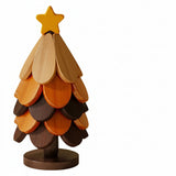5PCS Wooden Christmas Tree Coasters