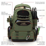 NNEOBA Tactical Fishing Tackle Backpack Polyester Green