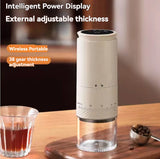 NNEOBA 1500mAh Portable Electric Coffee Grinder USB Rechargeable White