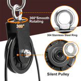 NNEOBA Pulley Cable System Pull Down Lift Attachment Black
