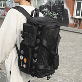 NNEOBA Foldable Dry-Wet Separation Gym Travel Bag Black