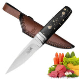 NNEOBA High-Hardness Meat Fruit Cutter Knife Brown
