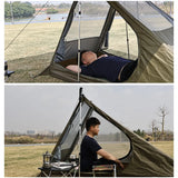 NNEOBA Airy 1 Mesh Tent Backpacking Shelter with Dual Doors Green